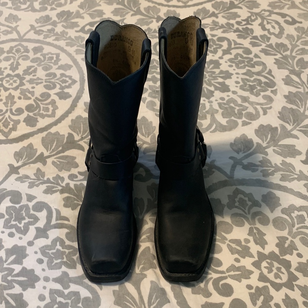 Durango Women’s black leather motorcycle boots